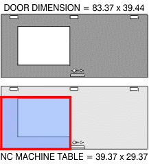 Door Dimensions Vs Table Dimensions